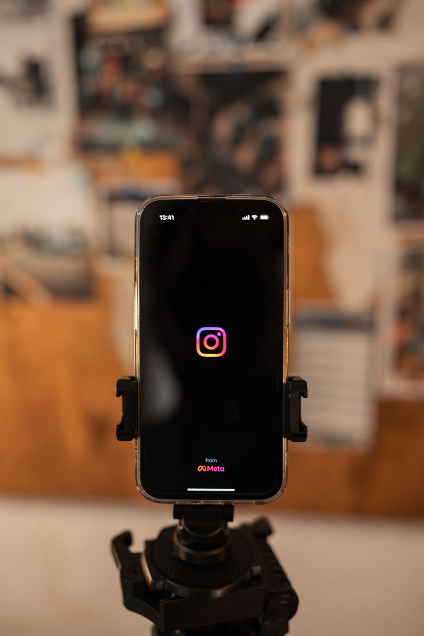 iphone on a tripod